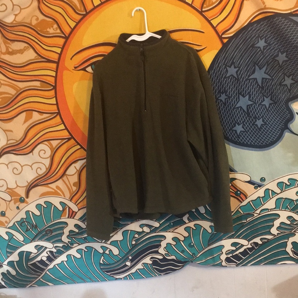 Old Navy green fleece pullover L